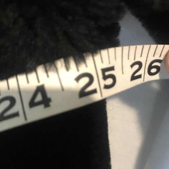 VTG Y2K Marvin Richards Reversible Teddy Bear Winter Coat Black Womens M - Picture 9 of 11